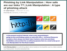 Phishing by Link Manipulation